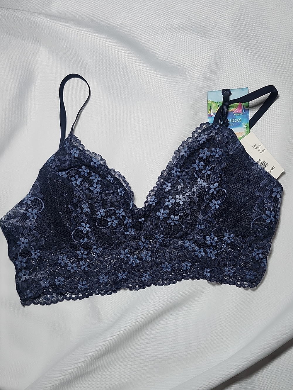 Gilley Hicks Nwt Lace Bralette in Deep Navy